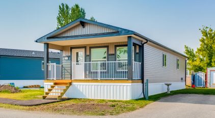 Model home at Okotoks Village